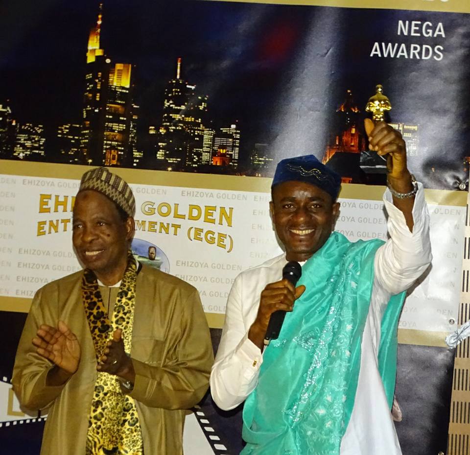 Emeka Ike - recipient of NEGA award in Frankfurt, Germany